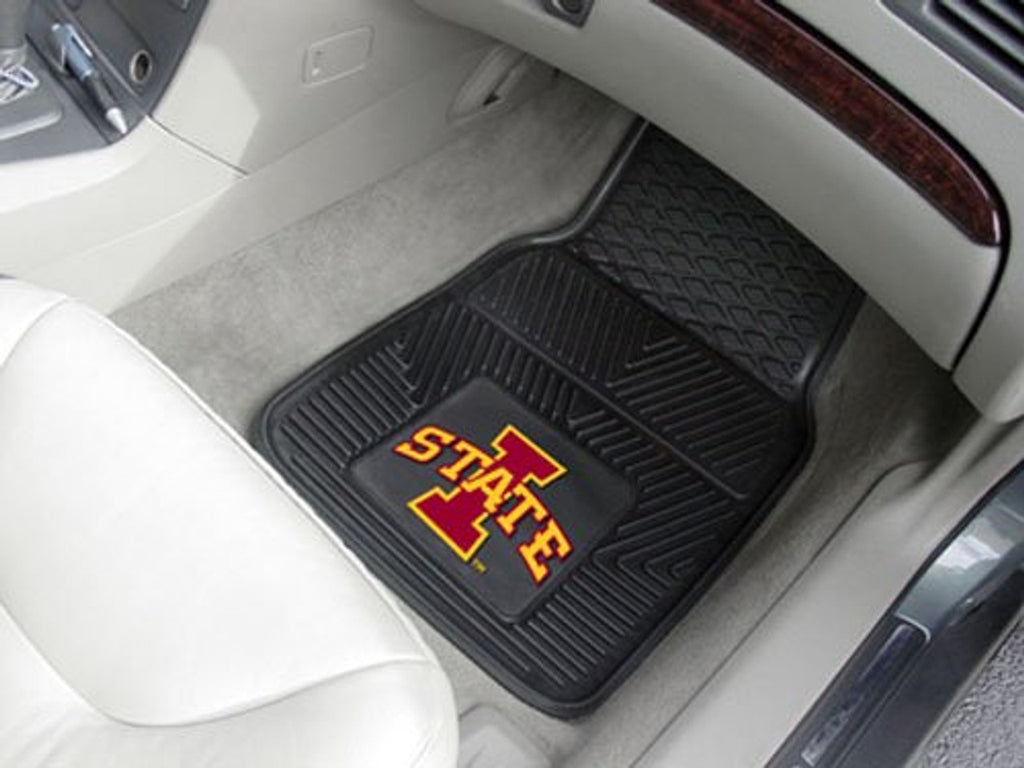 Iowa State Cyclones Heavy Duty 2 Piece Vinyl Car Mats