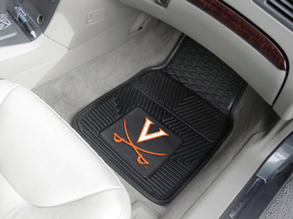 Virginia Cavaliers Car Mats Heavy Duty 2 Piece Vinyl Special Order