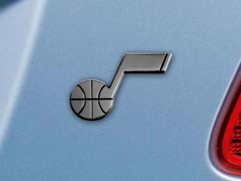 Utah Jazz Auto Emblem Premium Metal Chrome Special Order