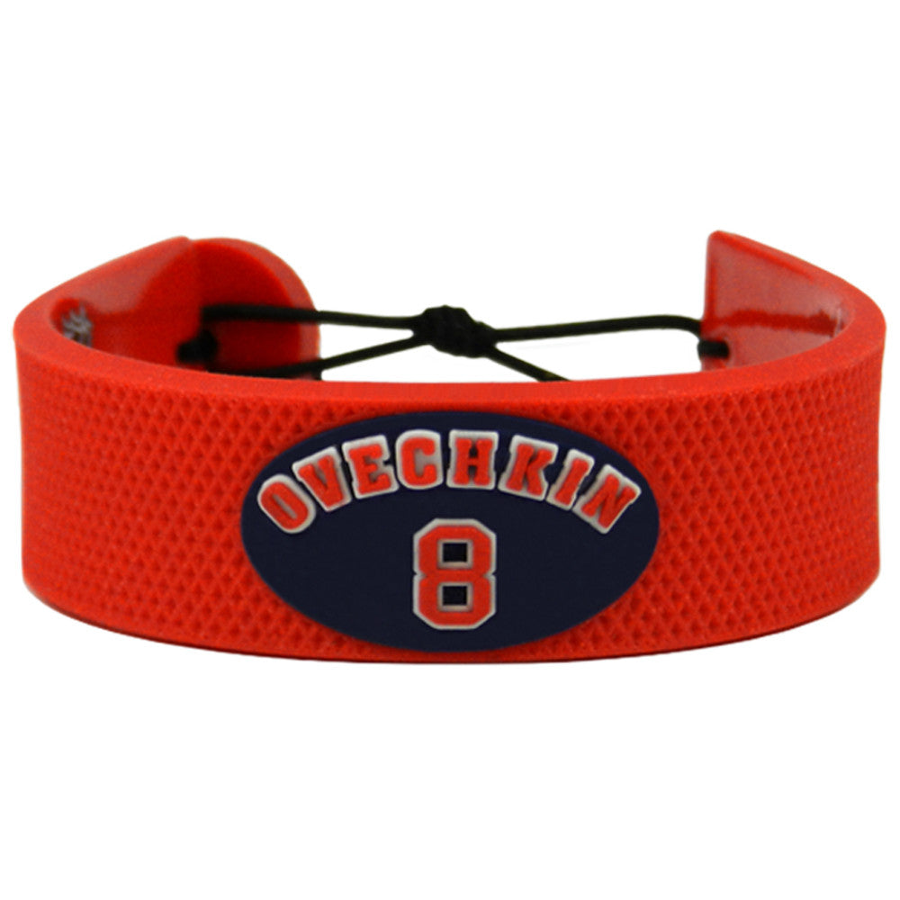 Washington Capitals Bracelet Team Color Jersey Alexander Ovechkin Design 