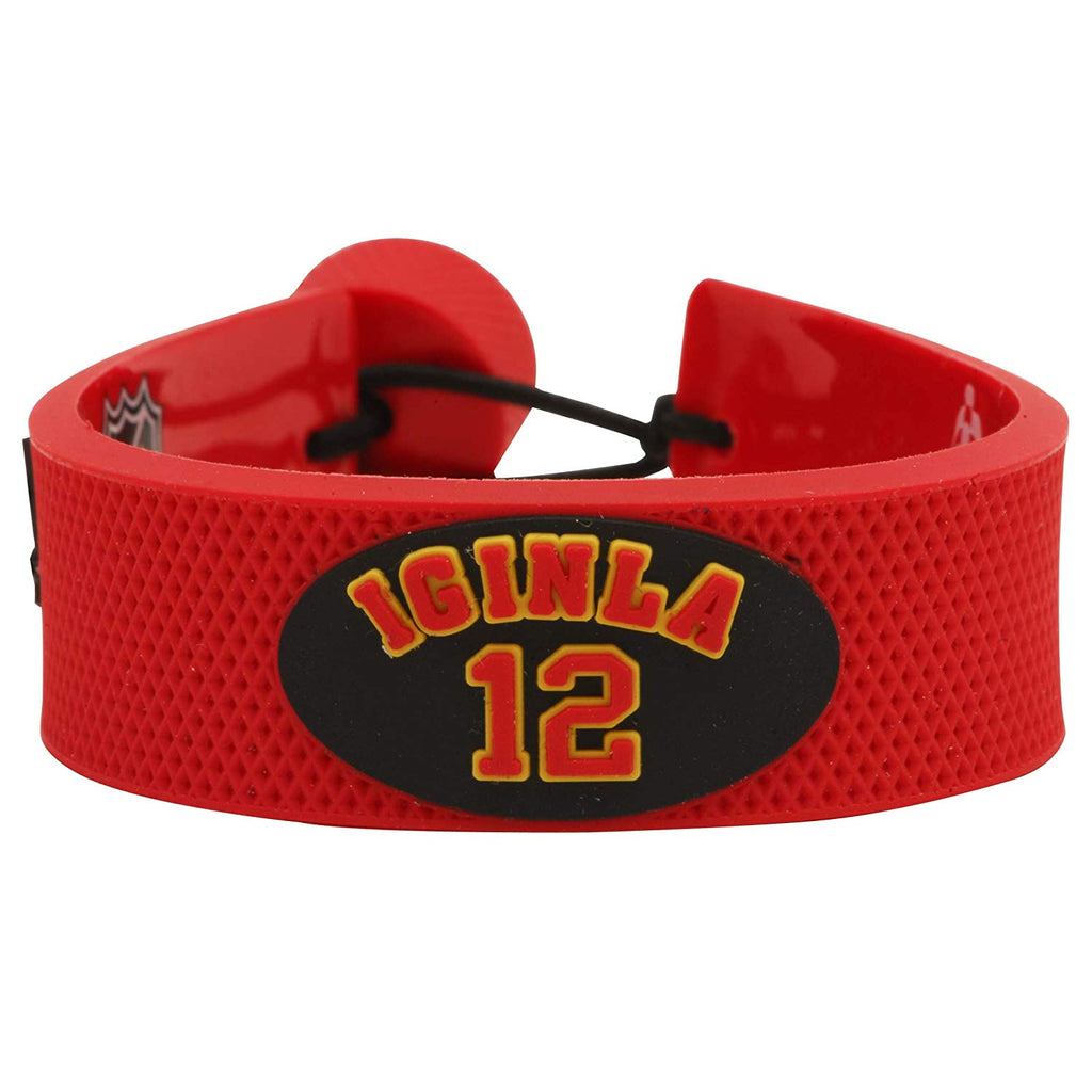 Calgary Flames Bracelet Team Color Jersey Jerome Iginla Design 