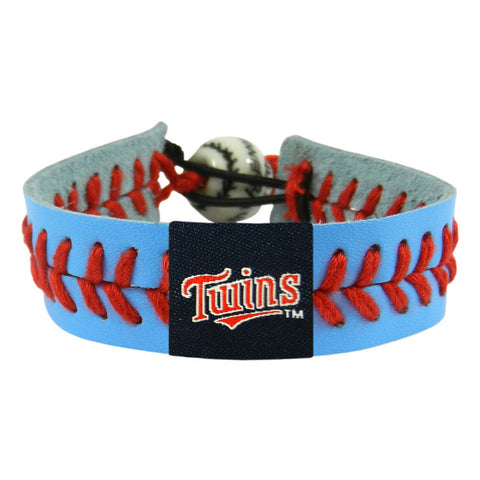 Minnesota Twins Bracelet Team Color Baseball Script Logo 