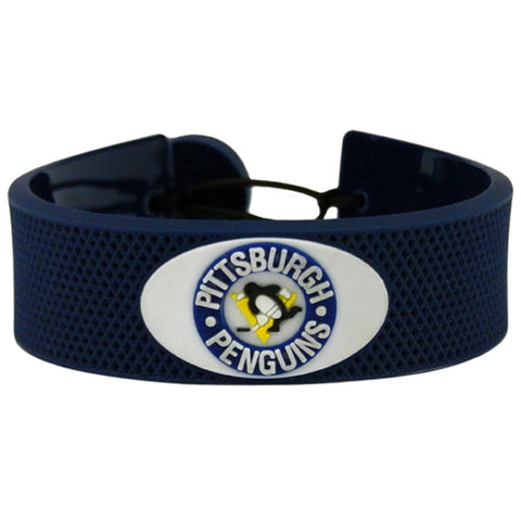 Pittsburgh Penguins Bracelet Team Color Hockey Vintage Logo 