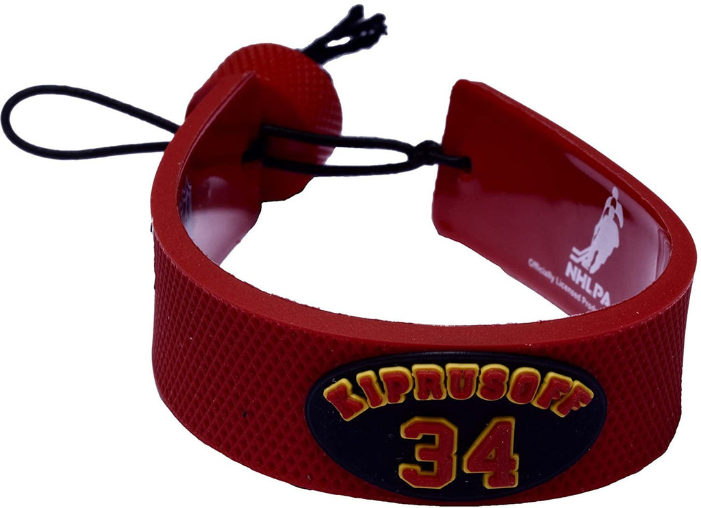 Calgary Flames Bracelet Team Color Jersey Miikka Kiprusoff Design CO