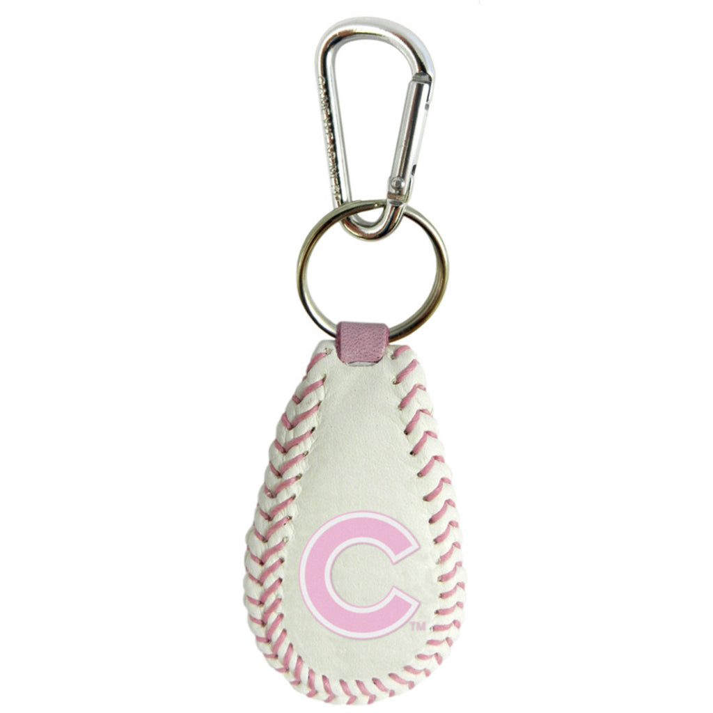 Chicago Cubs Keychain Baseball Pink CO