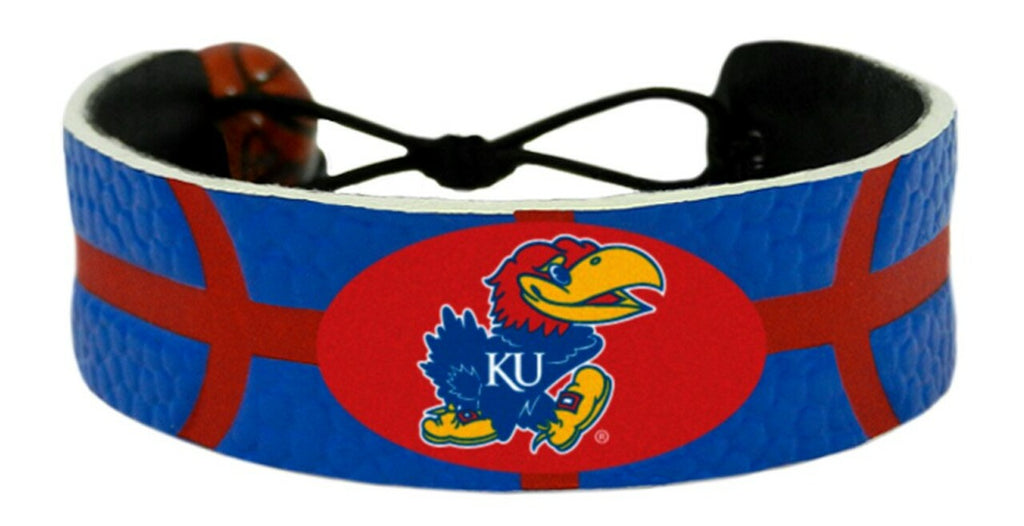 Kansas Jayhawks Bracelet Team Color Basketball 