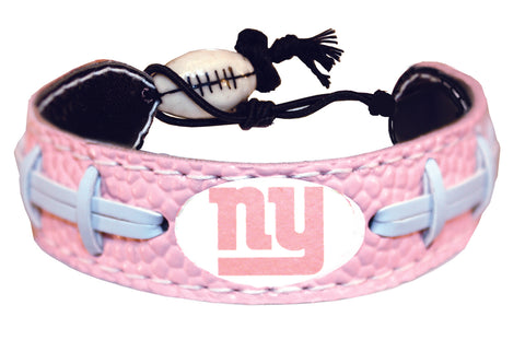 New York Giants Bracelet Pink Football 