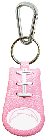 Los Angeles Chargers Keychain Football Pink 