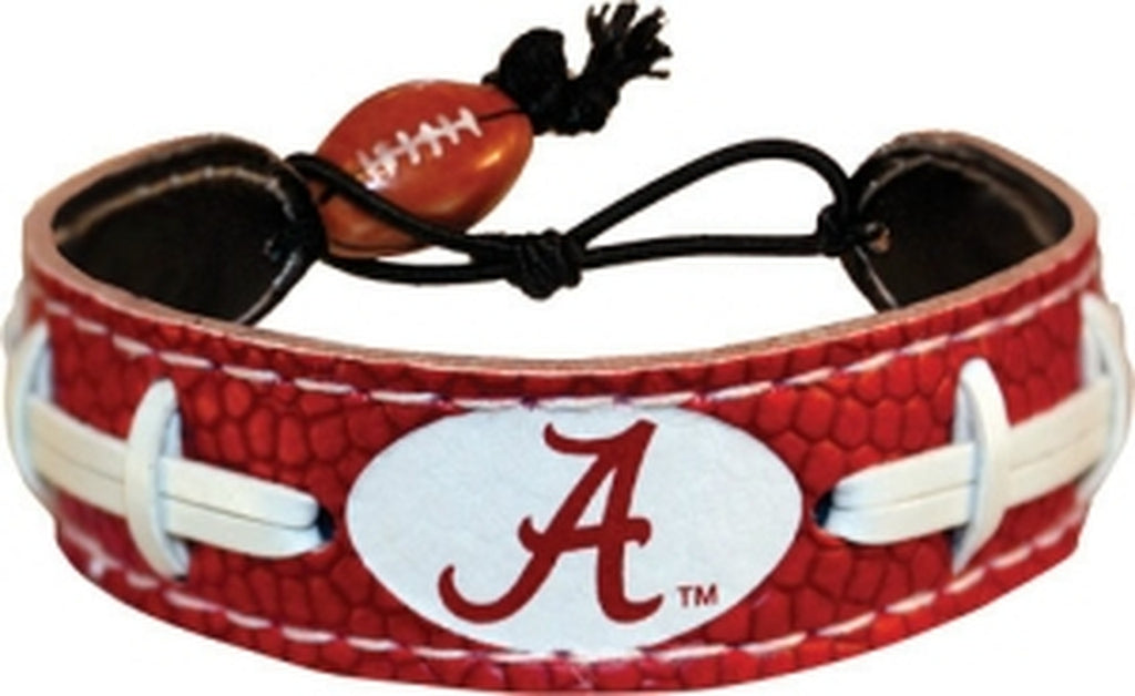 Alabama Crimson Tide Bracelet Team Color Football A Logo 