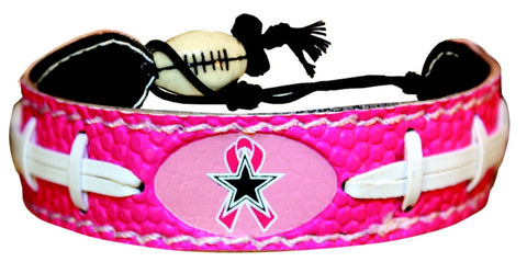 Dallas Cowboys Bracelet Breast Cancer Awareness Ribbon Pink Football CO
