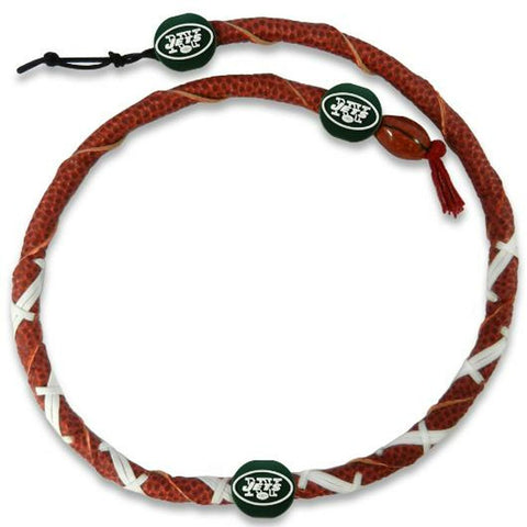 New York Jets Necklace Spiral Football 