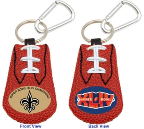 New Orleans Saints Keychain Classic Football Super Bowl 44 Champs 