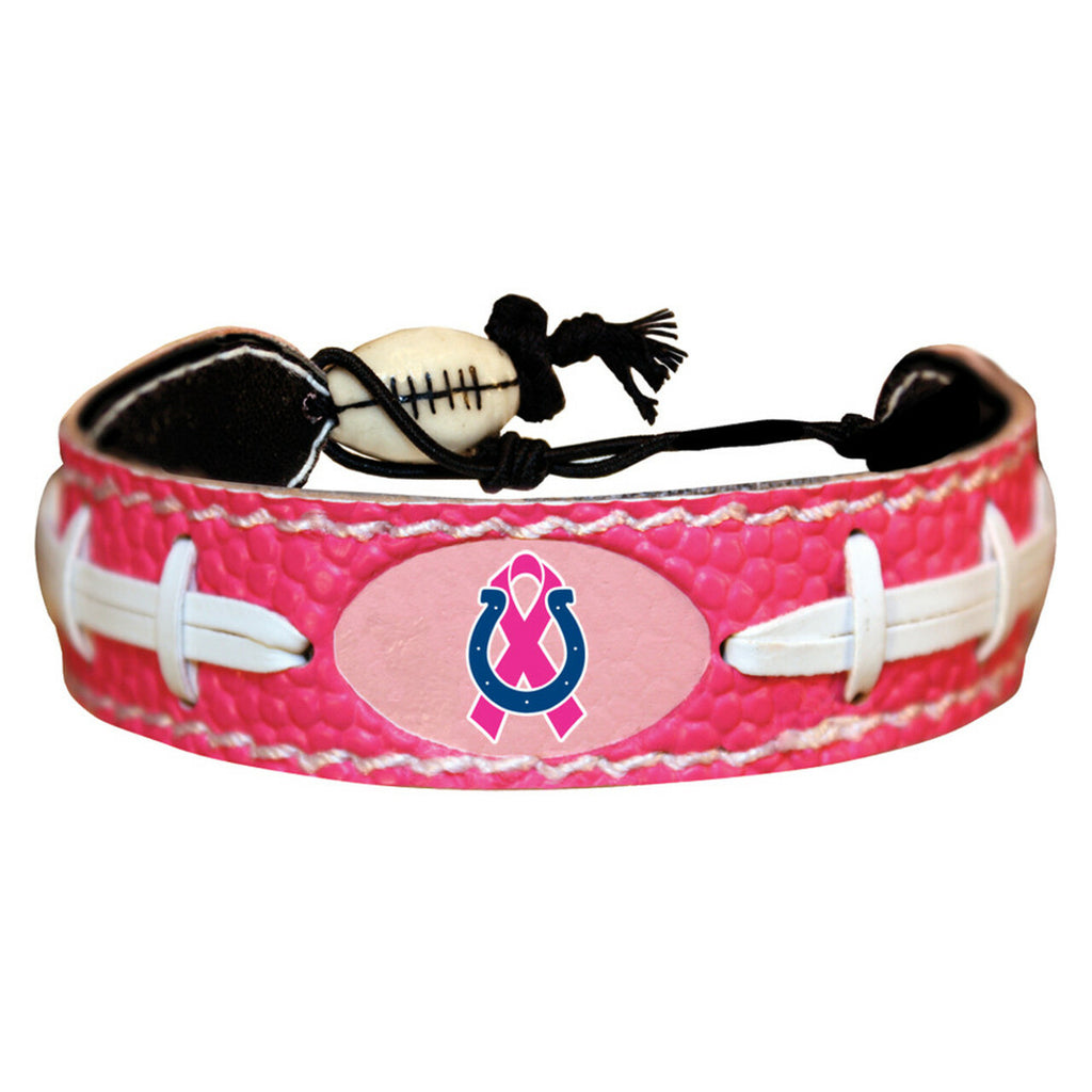 Indianapolis Colts Bracelet Pink Football Breast Cancer Awareness Ribbon 