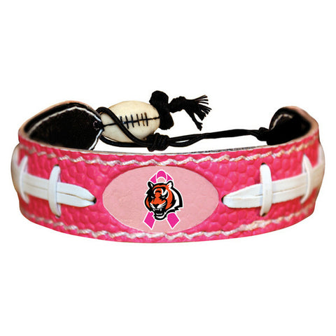 Cincinnati Bengals Bracelet Breast Cancer Awareness Ribbon Pink Football 