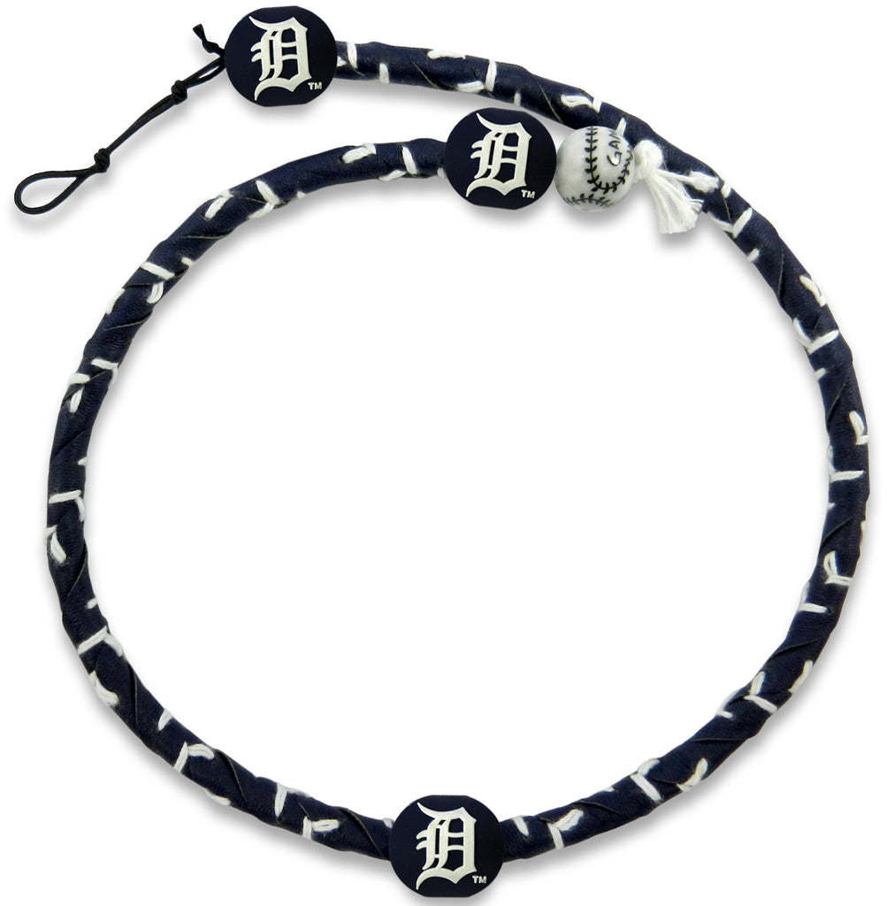 Detroit Tigers Necklace Frozen Rope Team Color Baseball 