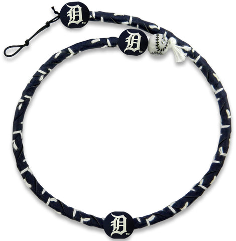 Detroit Tigers Necklace Frozen Rope Team Color Baseball CO