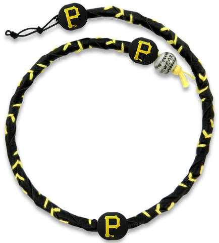 Pittsburgh Pirates Necklace Frozen Rope Team Color Baseball 