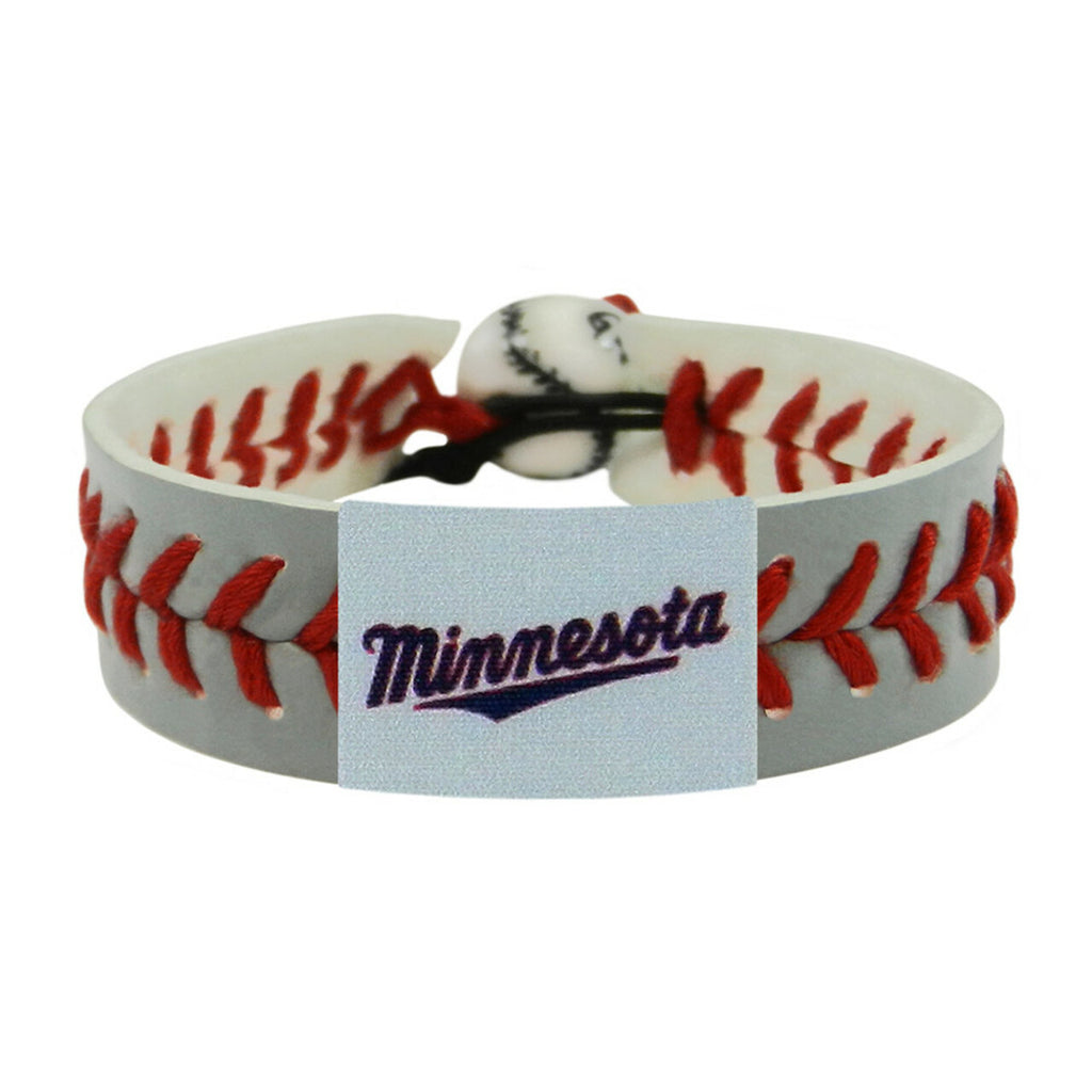 Minnesota Twins Bracelet Team Color Baseball Minnesota Script Logo CO