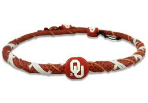 Oklahoma Sooners Necklace Spiral Football 