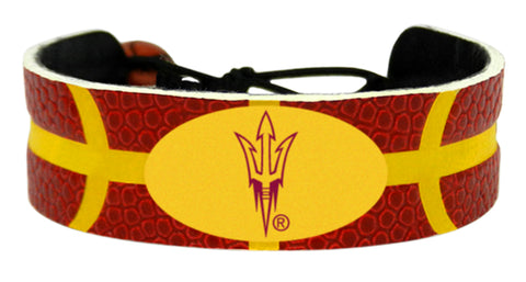 Arizona State Sun Devils Bracelet Team Color Basketball Pitchfork Logo 