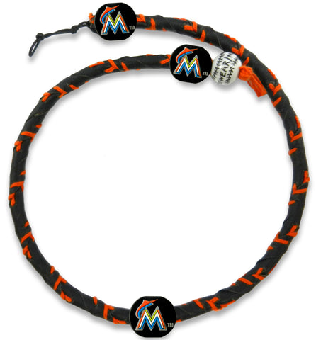 Miami Marlins Necklace Frozen Rope Baseball Team Color