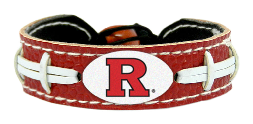 Rutgers Scarlet Knights Team Color Football Bracelet