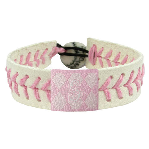 Seattle Mariners Bracelet Baseball Pink Argyle 