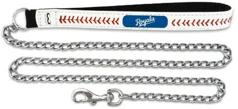 Kansas City Royals Pet Leash Leather Chain Baseball Size