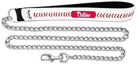 Philadelphia Phillies Pet Leash Frozen Rope Chain Baseball Size