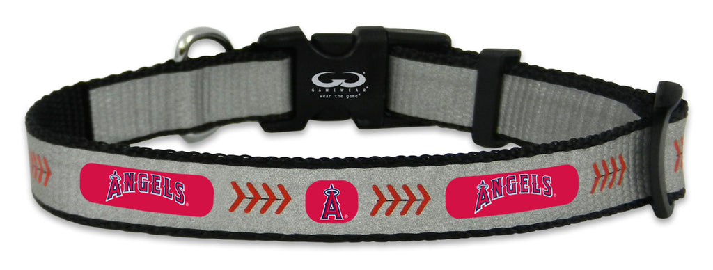 Los Angeles Angels Pet Collar Reflective Baseball Size Small 