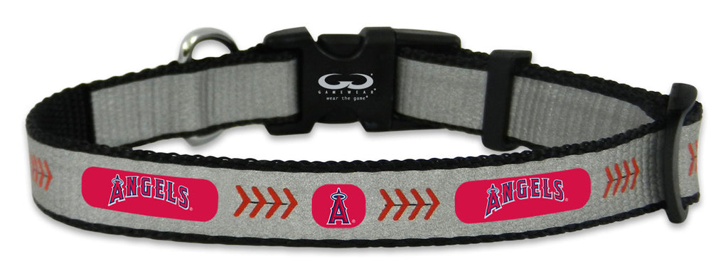 Los Angeles Angels Pet Collar Reflective Baseball Size CO