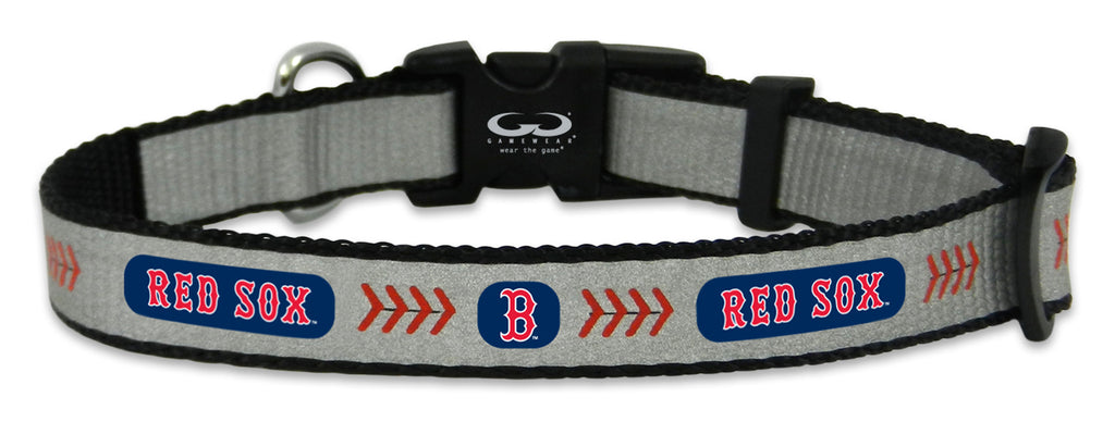 Boston Red Sox Pet Collar Reflective Baseball Size Toy 