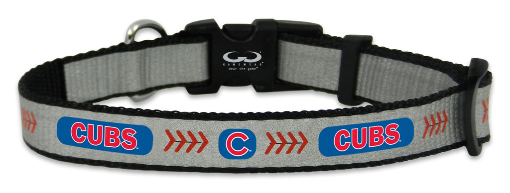 Chicago Cubs Pet Collar Reflective Baseball Size Small CO