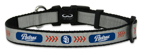 San Diego Padres Pet Collar Reflective Baseball Size Toy 