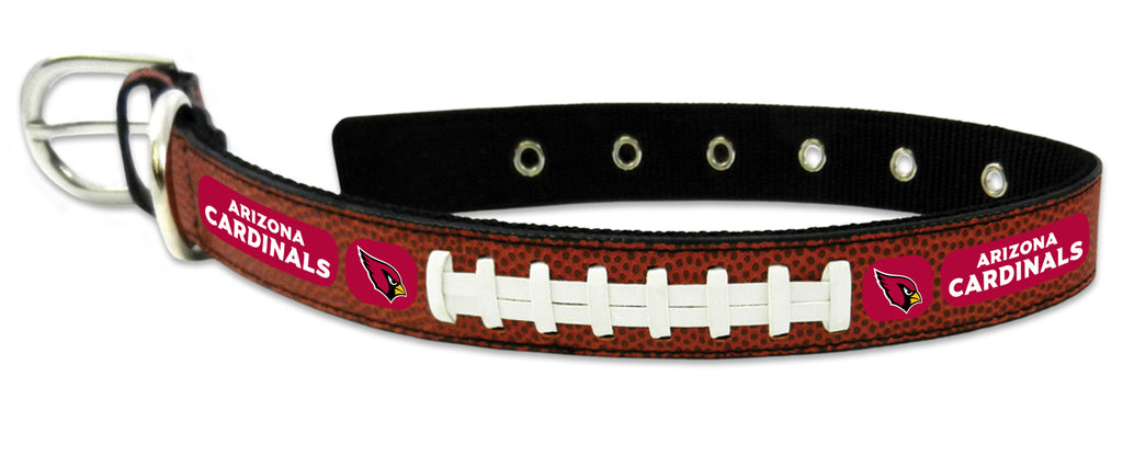 Arizona Cardinals Pet Collar Leather Classic Football Size Medium 