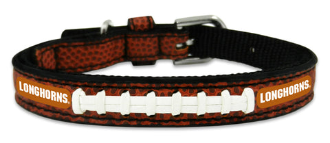 Texas Longhorns Classic Leather Toy Football Collar