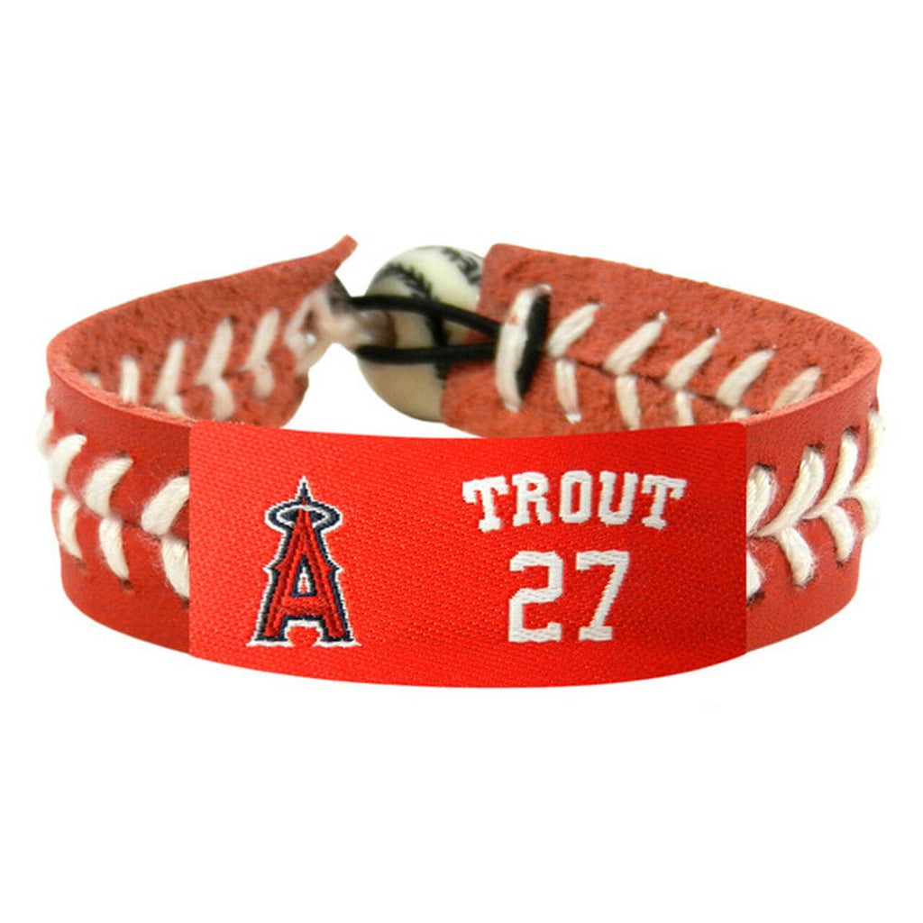 Los Angeles Angels Bracelet Team Color Baseball Mike Trout 