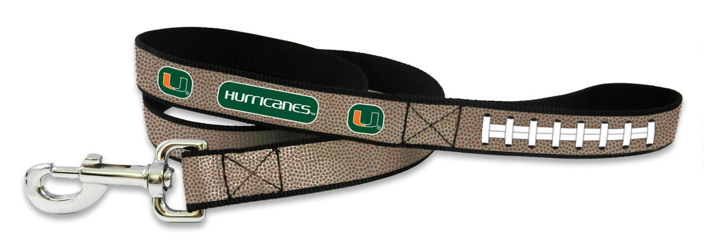 Miami Hurricanes Reflective Football Leash S