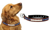 Seattle Seahawks Pet Collar Leather Classic Football Size CO