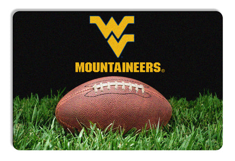 West Virginia Mountaineers Classic Football Pet Bowl Mat L