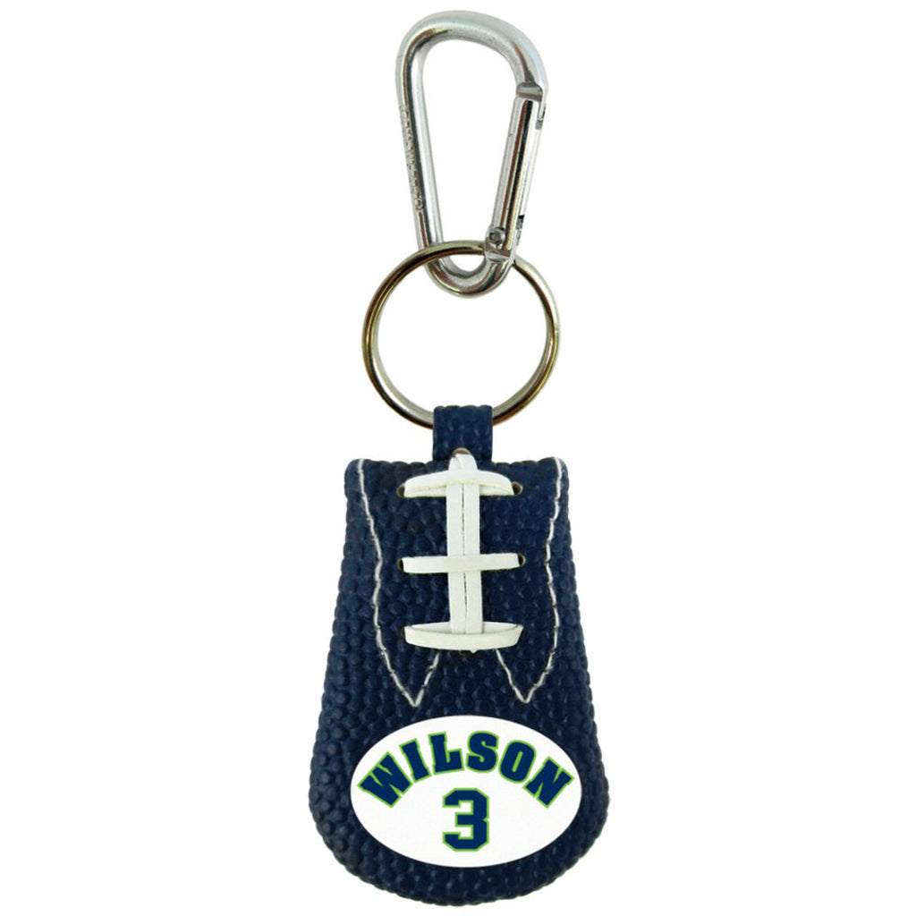 Seattle Seahawks Keychain Team Color Jersey Russell Wilson Design 