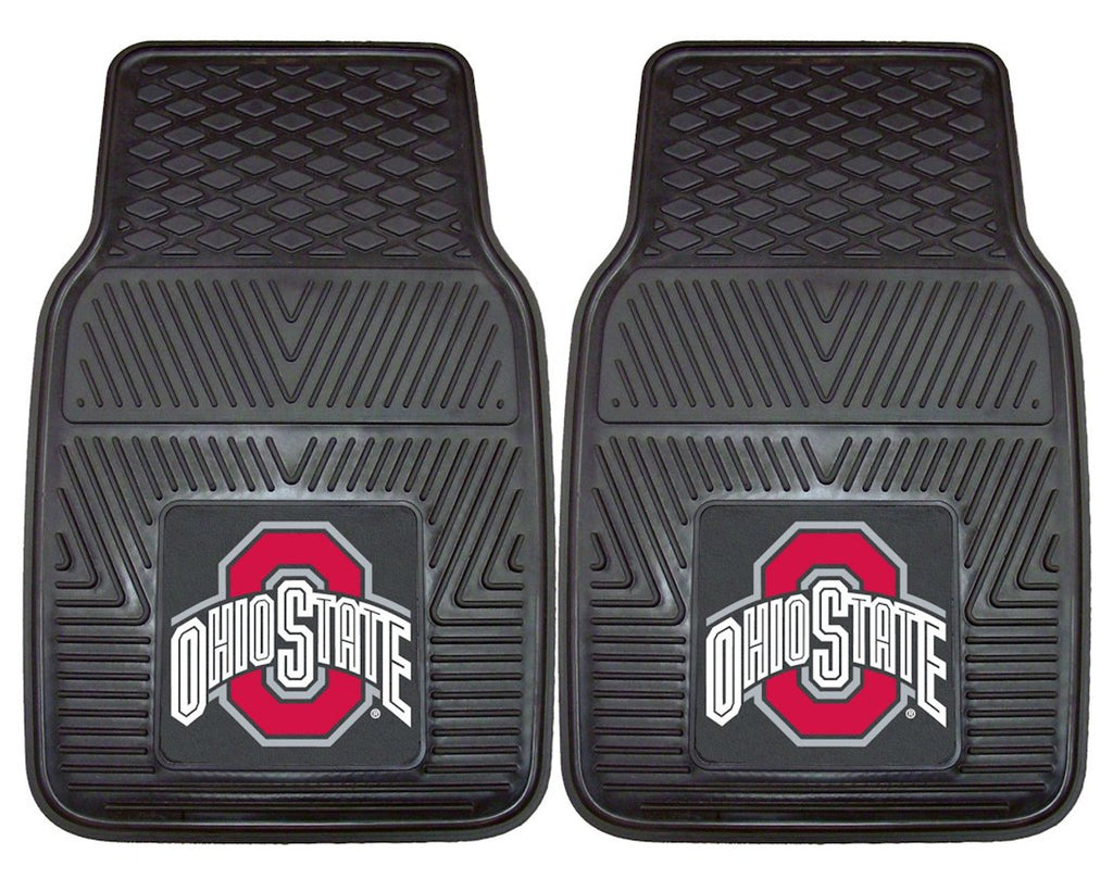 Ohio State Buckeyes Heavy Duty 2 Piece Vinyl Car Mats