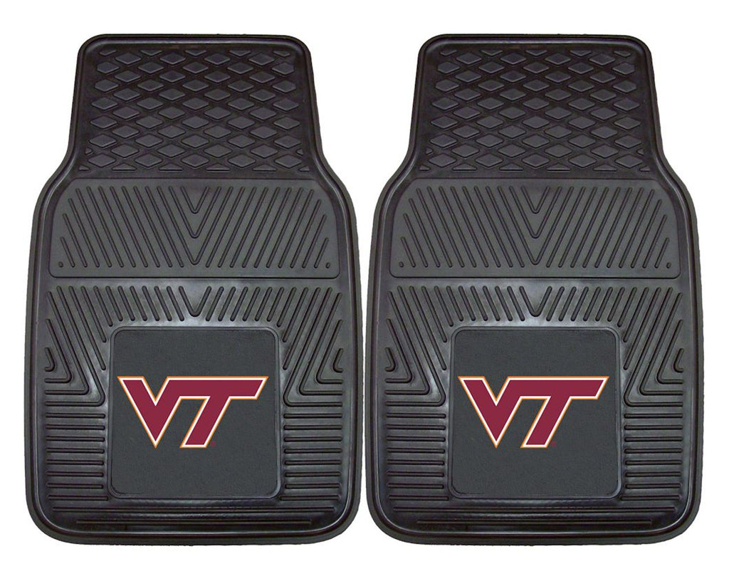 Virginia Tech Hokies Heavy Duty 2 Piece Vinyl Car Mats Special Order