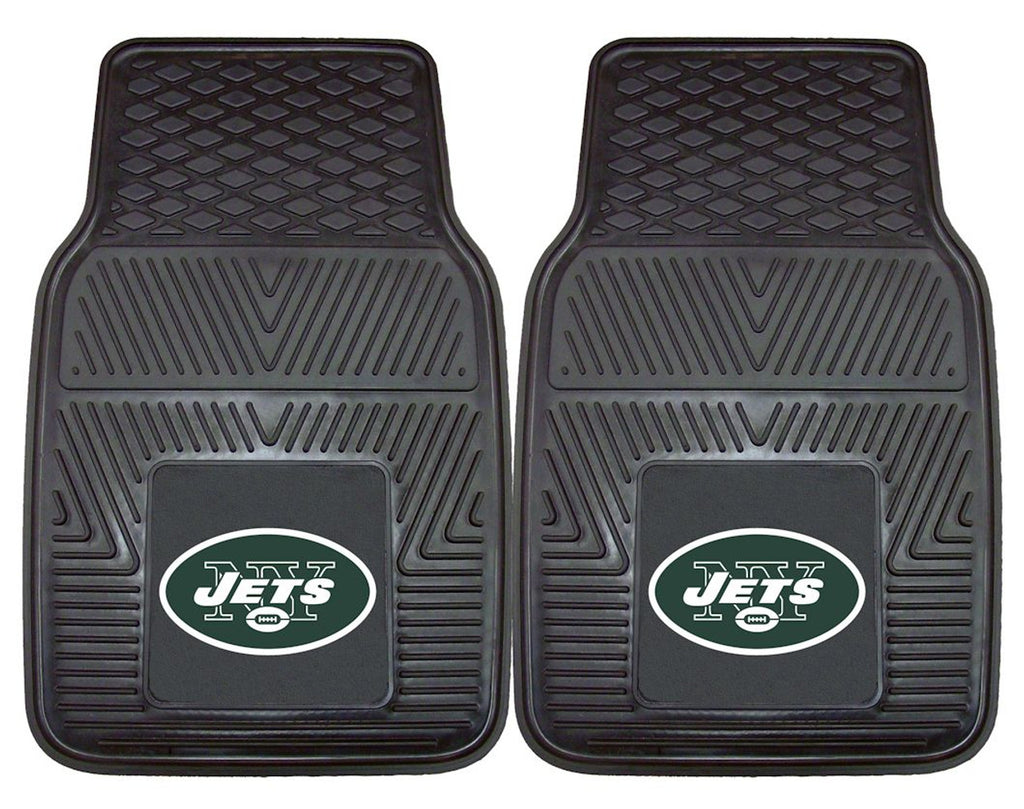 New York Jets Car Mats Heavy Duty 2 Piece Vinyl Special Order