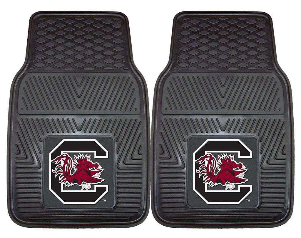 South Carolina Gamecocks Heavy Duty 2 Piece Vinyl Car Mats Special Order