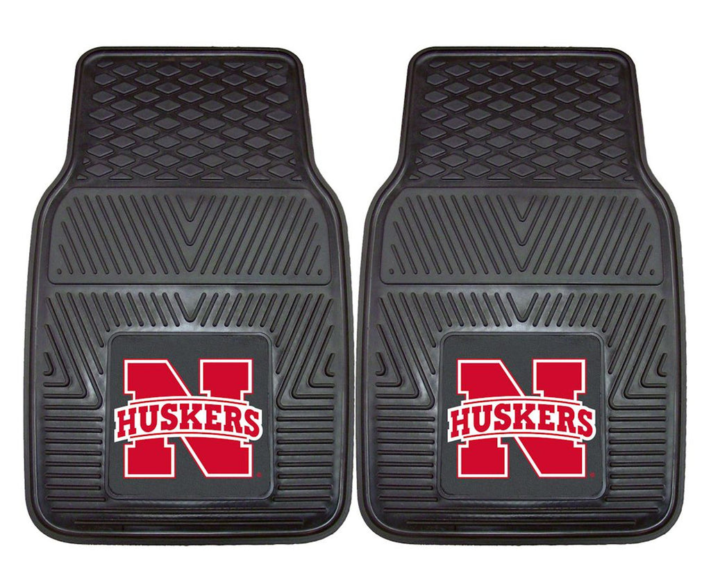 Nebraska Cornhuskers Heavy Duty 2 Piece Vinyl Car Mats