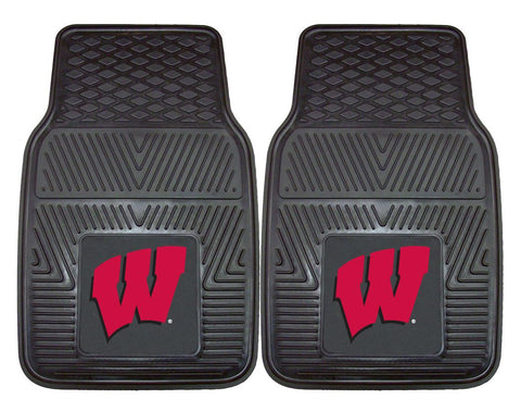 Wisconsin Badgers Heavy Duty 2 Piece Vinyl Car Mats Special Order