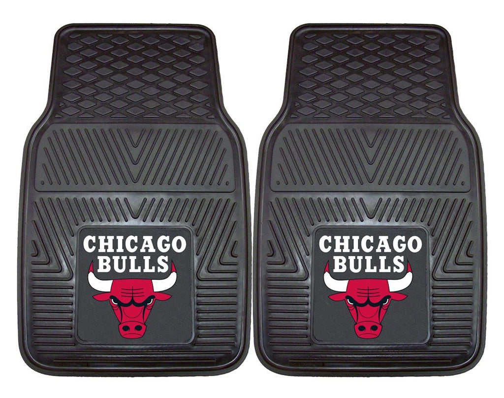 Chicago Bulls Car Mats Heavy Duty 2 Piece Vinyl