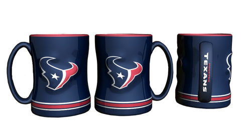 Houston Texans Coffee Mug 14oz Sculpted Relief