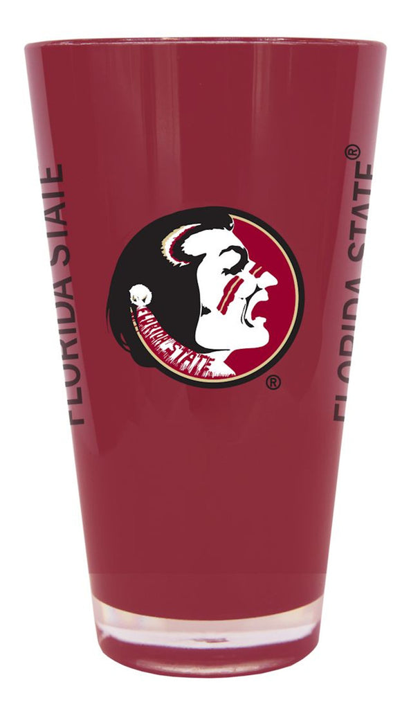 Florida State Seminoles Glass 20oz Pint Plastic Insulated CO